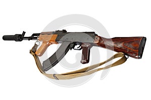 Kalashnikov AK 47 Romanian version with sound suppressor (silencer)