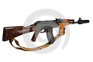Kalashnikov AK 47 Romanian version with sound suppressor (silencer)