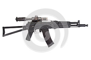 Kalashnikov AK assault rifle with optical
