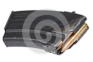 Kalashnikov ak gun magazin with 7,62 mm ammo