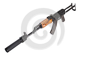 Kalashnikov AK47 with silencer