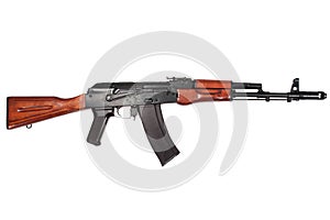 Kalashnikov ak74n isolated on a white