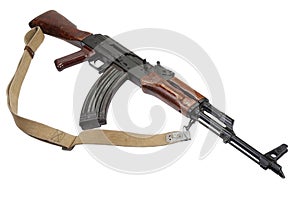 Kalashnikov AKM isolated on white