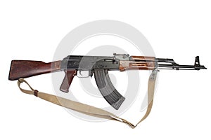 Kalashnikov AKM isolated on white