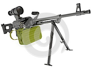 Kalashnikov modernized machine gun with night sigh
