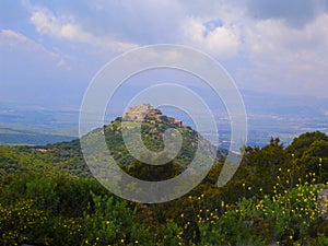 Kalat Nimrod fortress in the north of Golan Heights Israel