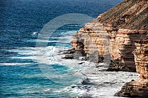 Kalbarri Batavia coast cliffs on the ocean