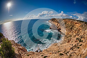 Kalbarri Batavia coast cliffs on the ocean