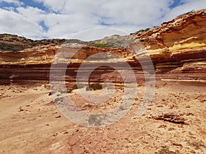Kalbarri Western Australia Sandstone geology minerals Rainbow valley