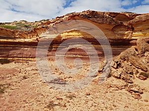 Kalbarri Western Australia Sandstone geology minerals Rainbow valley