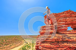 Kalbarri woman outback photo