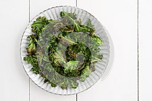 Kale chips with sea salt