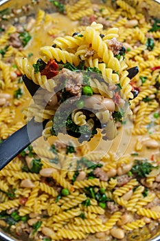 Kale Sausage Rotini Pasta