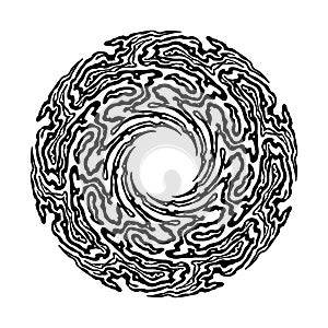 Kaleidoscope background textures spiraling abstract outline