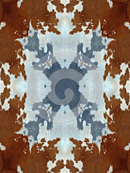 Kaleidoscope Cow Hide Pattern