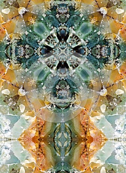 Kaleidoscope cross, chert layers