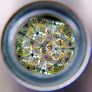 Kaleidoscope cylinder tube