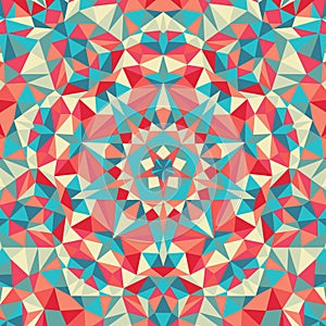 Kaleidoscope geometric colorful pattern. Abstract background photo