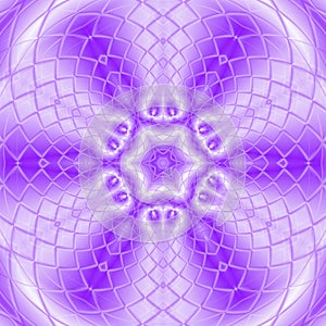 Kaleidoscope meditation ultra violet star tile mandala