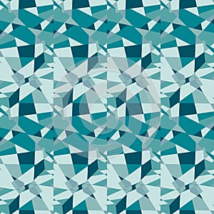 Kaleidoscope seamless pattern. Decorative abstract mosaic ornament