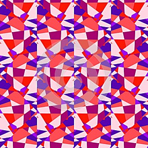 Kaleidoscope seamless pattern. Decorative abstract mosaic ornament