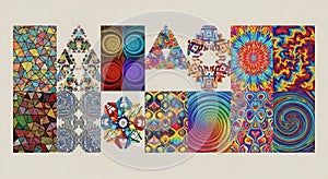 Kaleidoscope of Vibrant Abstract Patterns, A Visual Symphony of Colors