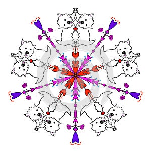 Kaleidoscope West Highland White Terrier