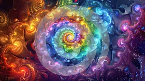 Kaleidoscopic Dream: A Psychedelic Explosion of Colors