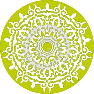 Kaleidoscopic floral pattern