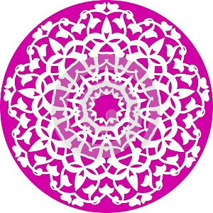 Kaleidoscopic floral pattern