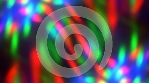 Kaleidoscopic motion of multicolor disco lights