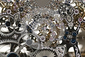 Kaleidoscopic Pattern of a Clockwork