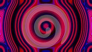 Kaleidoscopic pattern red and blue abstract animate