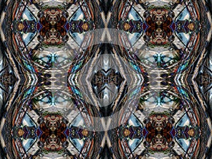 Kaleidoscopic pattern texture