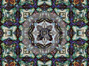 Kaleidoscopic pattern texture