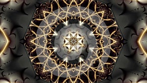Kaleidoscopic reincarnation of an abstract fractal background