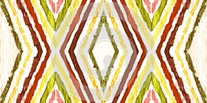 Kaleidoscopic Shapes Abstract. Artistic Zig Zags Design. photo