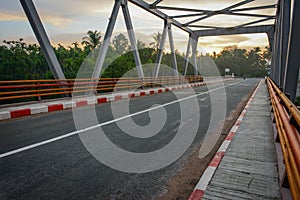 Kaleinaung Bridge in the morning time, Tanintharyi Region, southern Myanmar, April-2017