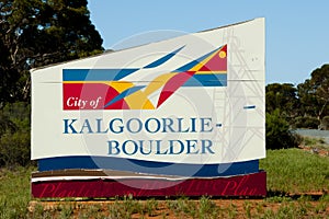 Kalgoorlie Boulder City Sign