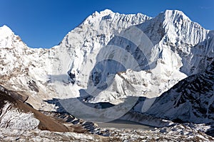 Kali Himal, beautiful mountain in Khumbu valley photo