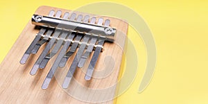 kalimba music instrument close-up