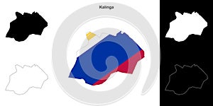Kalinga outline map