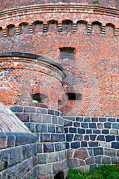 Kaliningrad city. Tower Dona Fortress Complex