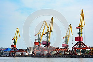 Kaliningrad, gantry cranes