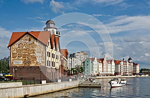 Kaliningrad. Koenigsberg. Old city reconstruction photo