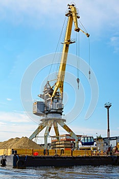 Kaliningrad, port crane