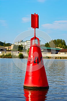 Kaliningrad, the red buoy at the port