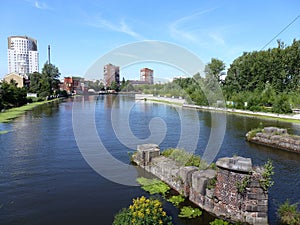 Kaliningrad and the river Pregel