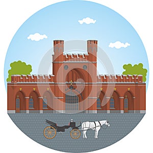 Kaliningrad. Rossgarten gate