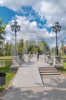 View on Belyy bridge on Upper Pond